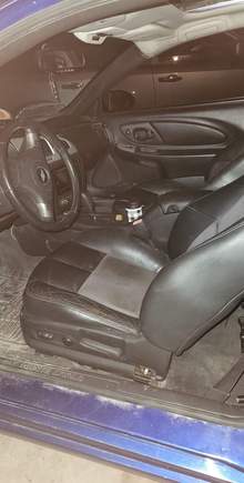 I got a complete black interior minus the seats for $40 from a car going to the crusher and i got the seats from a gp gxp as well as a different airbag with the chevy badge instead of the ss badge