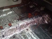 feb 2010 
Got rid of the 38 year old carpet. Put down some sound deadening material to make it quiet and solid inside. It's a good insulation material too.