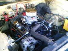 painting the  engine