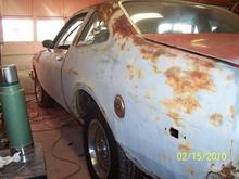More rust. Ended up installing quarter panel patch after repair of inner wheel well.