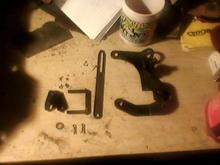 Carb linkage all repainted to go with the manifold.