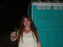 This is Natascha my sister camping at Lake Tulloch
