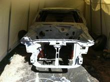 October 2011 Blasting engine compartment