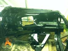 Front suspension going back on