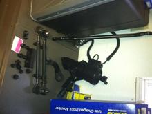 New tie rods, sanded primed and painted