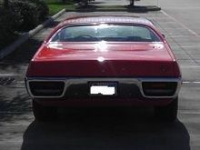 straight on rear view