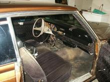 A lot of chrome trim missing but found a parts car at the local you pull it lot. Found everything but the door sills.