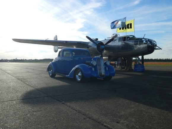 Parked alongside a B-25 Mitchell at a Blue Angels airshow a few years ago.