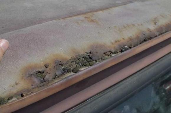 above the windshield