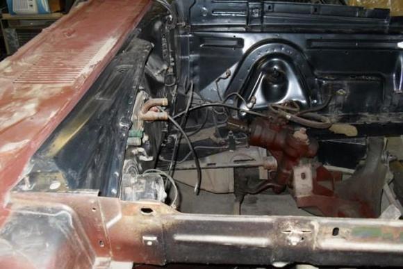 The guy had it sitting in a garage for 25 years and the 
only thing he did was paint the motor compartment.
Which will have to be re-done