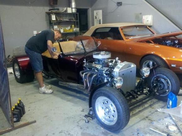 Radiator shell, exhaust downtur were added later.