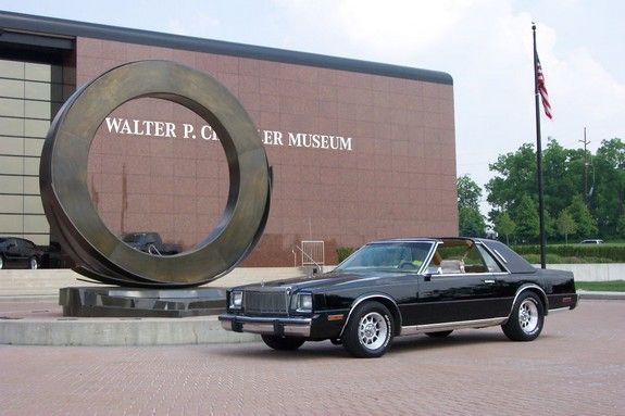 1982 chrysler cordoba (walter p. chrysler museum)....not my car but a cool pic I found of one just like it parked outside the museum