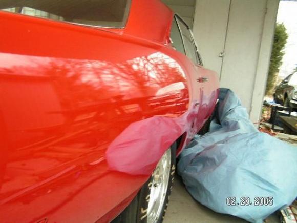 down the side of my 70