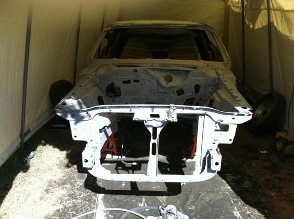 October 2011 Blasting engine compartment