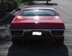 straight on rear view