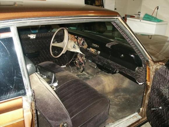 A lot of chrome trim missing but found a parts car at the local you pull it lot. Found everything but the door sills.