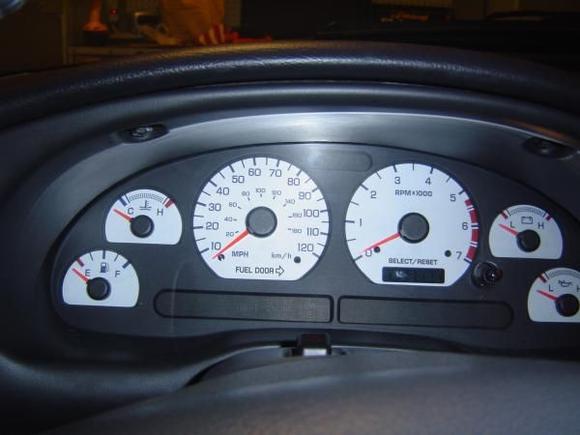 Whte face gauges