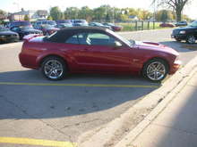 my stang at the dealership
