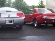 The 2006 PP coupe (sold) and the 66 coupe (never to be sold)