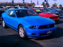 2011 Grabber Blue Mustang Base V6 Auto
