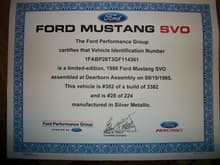 Certification of my SVO
