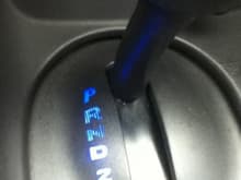 Blue Led Bulb In the shifter Indicator