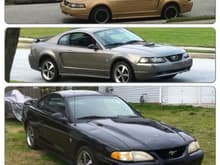 All 3 of the Stangs we have, the Top and bottom one are mine.