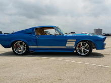 1967 custom fastback blue boss