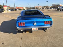 My 1969 Mustang Mach 1 351C 4V  C6 Tranny!! 3 inch exhaust front to back. Large tube Shorty headers with flow master 40's!! Serious rumble!!