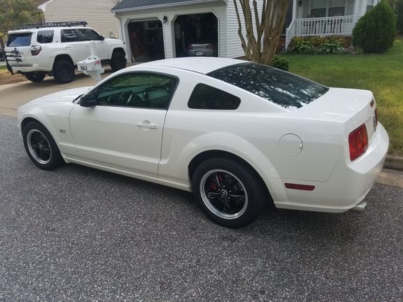After - Spoiler delete and bullitt wheels