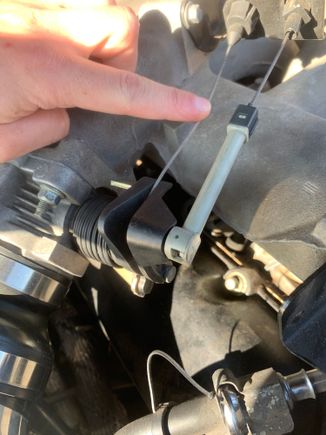 My finger pressing down before it resistance or tension is felt. Not much.