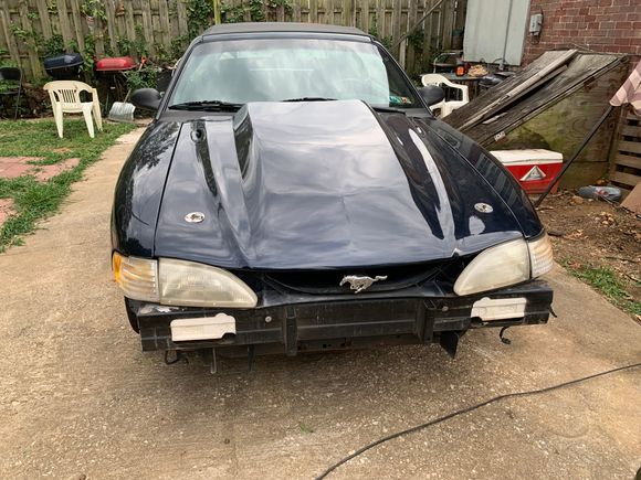 Cow catcher bumper off for tow truck 