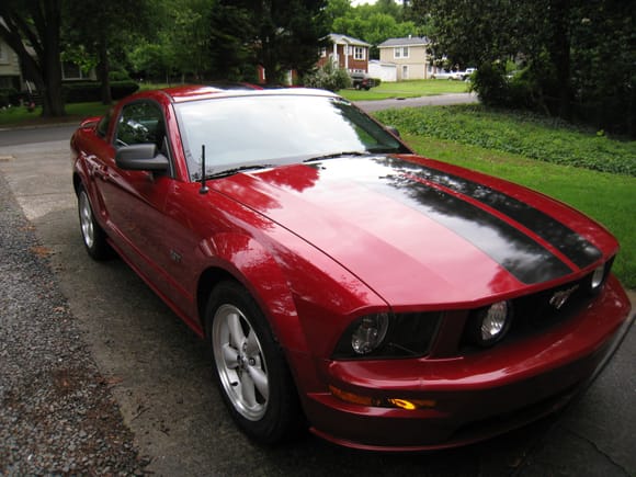 dark candy apple red 2008 Mustang GT