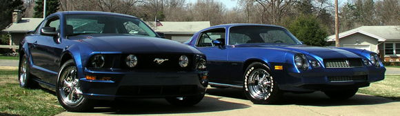 Camaro and Mustang Together