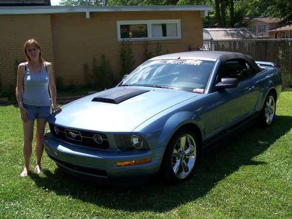 HMG By here 2005 Mustang V6 Convert, bought it for her new in 2006. Its her baby......