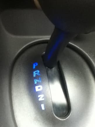 Blue Led Bulb In the shifter Indicator