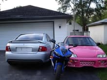 My Pontiac GTO, Yamaha R6, and Honda CRX