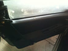 door panel (missing seat belt trim, hole in panel)