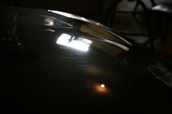Dealer installed hood scratches