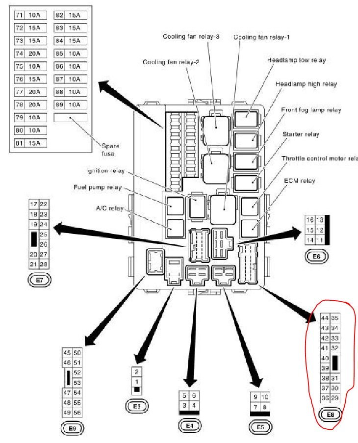 Ipdm E8 Connector My350z Com Nissan, Nissan Wiring Diagram Color Codes