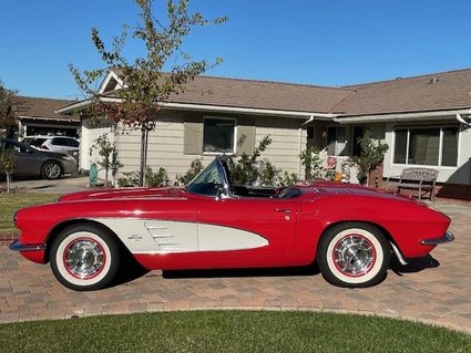 1961 Corvette Convertible #s Matching Frame On