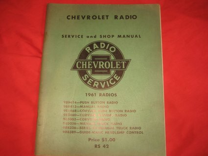 1961 Chevrolet Radio Service and Shop Manual