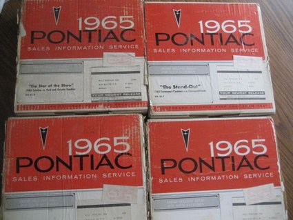 1965 Pontiac Sales Information Service Kits