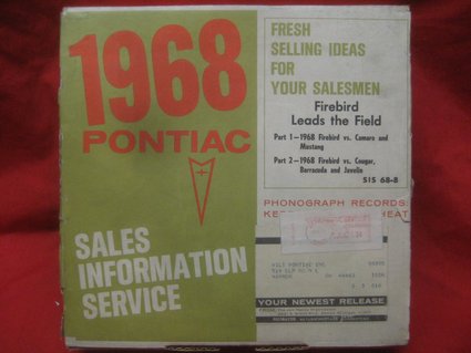 1968 Pontiac Firebird Sales Information Kit