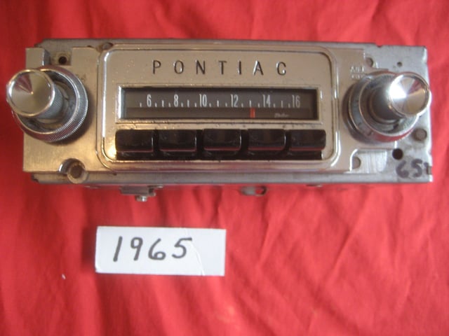 1965 Pontiac GTO AM Radio