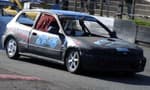 Civic rooki rod stock car, With rover 216 (honda engine) On twin carbs......