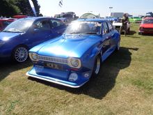 Road registered V8 Mustang engined, space framed Escort Mk1. Must be a beast!!