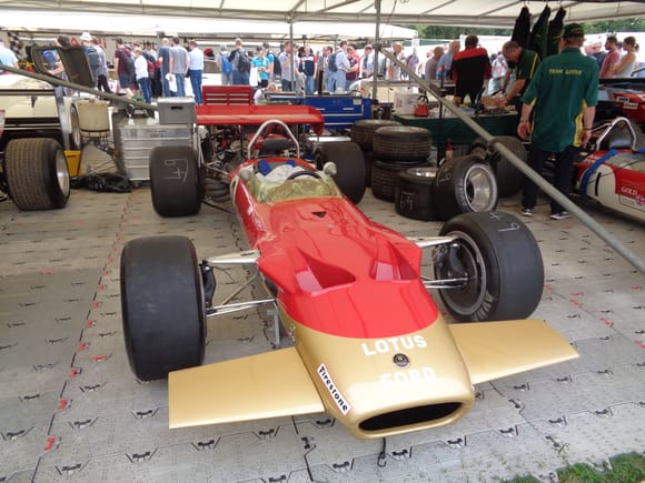 1960s Gold Leaf Cosworth engined F1 car