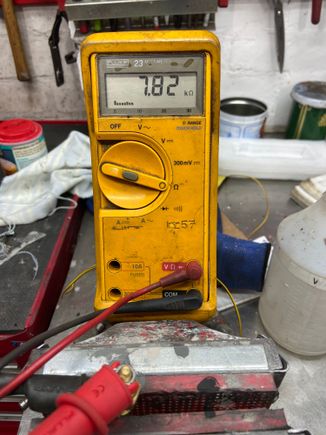 This will make the gauge read hot. 