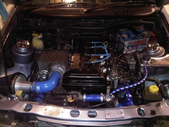 cosworth 4x4 
Mods done by previous owner, think possible stage three conversion not sure? recond wheels, lowered 40mm bit to much for me!.